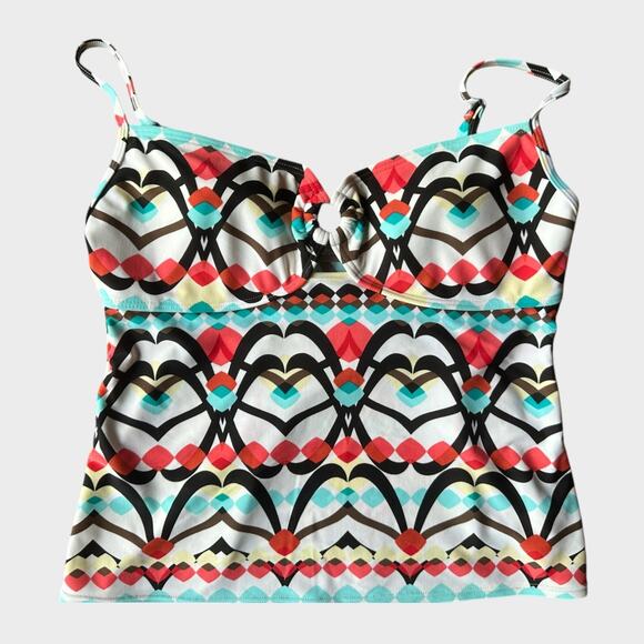 Croft & Barrow Size 12 Tankini Swim Top - Picture 1 of 9
